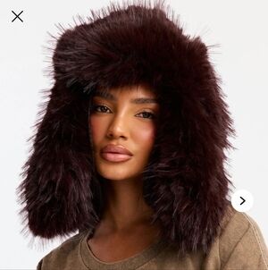 Over The Top Faux Fur Trapper Hat, Dark Brown *Sold Out*